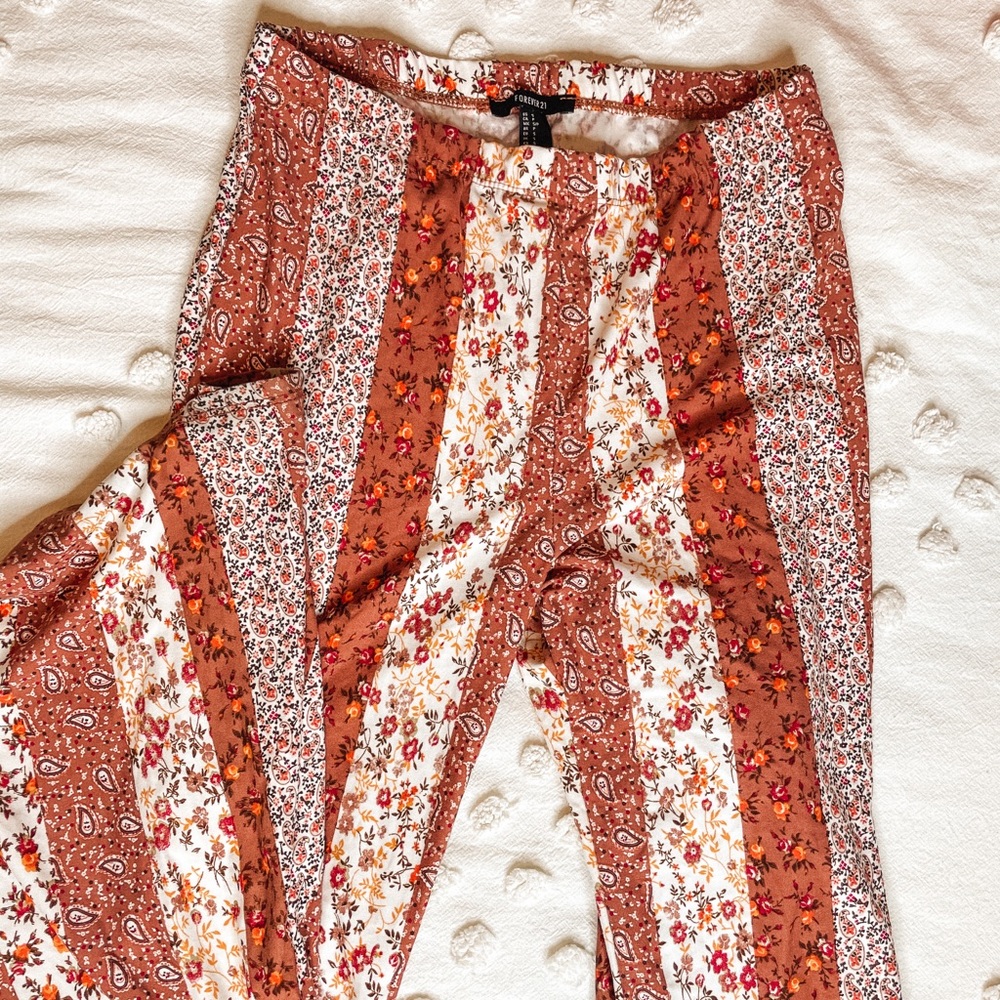 Printed bell bottoms